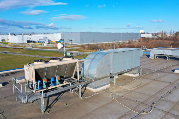 istock Air conditioner system on the roof 1199067057