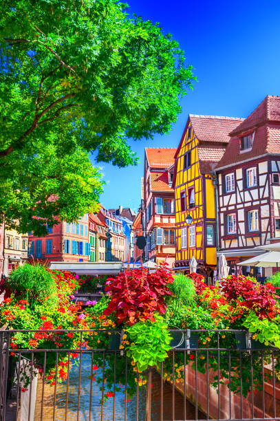 Town of Colmar The traditional buildings in the old town of Colmar. colmar stock pictures, royalty-free photos & images