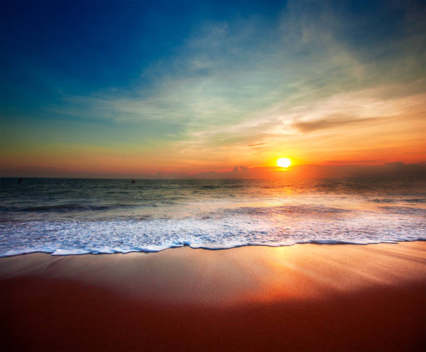 istock beautiful tropical sunset and sea 1199078942