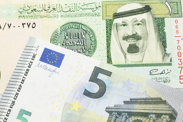 istock A Saudi riyal bank note with a one hundfive Euro bank note 1199080209