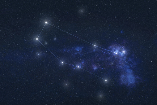 Constelación de Géminis en el espacio exterior photo