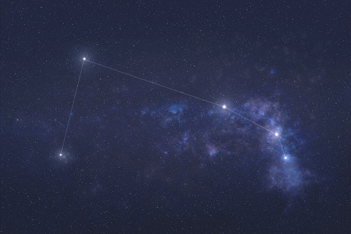 Aries Constellation en el espacio exterior photo