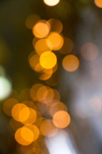 istock Christmas background with blurry lights, New Year or holiday concept. 1199083231