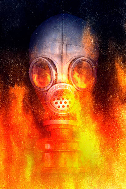 istock gas mask in a flame of fire 1199083521