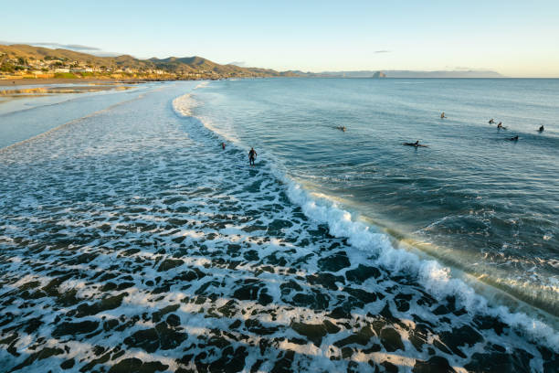 istock Cayucos State Beach. Waterfront along the charming beach town. 1199089615