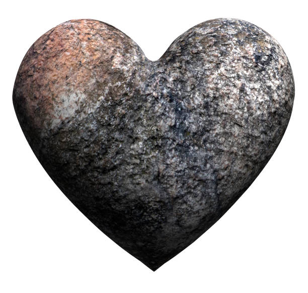 istock Stylish 3D rendered granite heart 1199101716