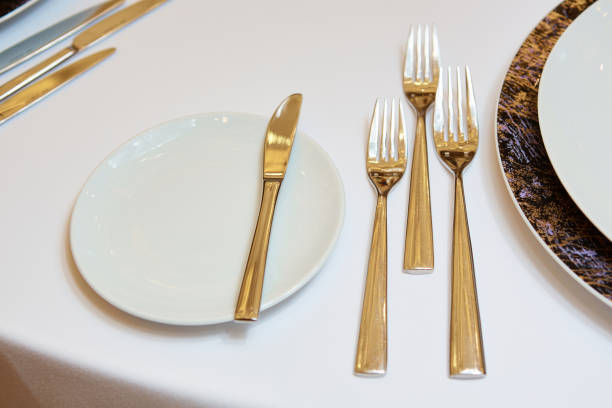 istock Table arrangement in an expensive haute cuisine restaurant 1199103310
