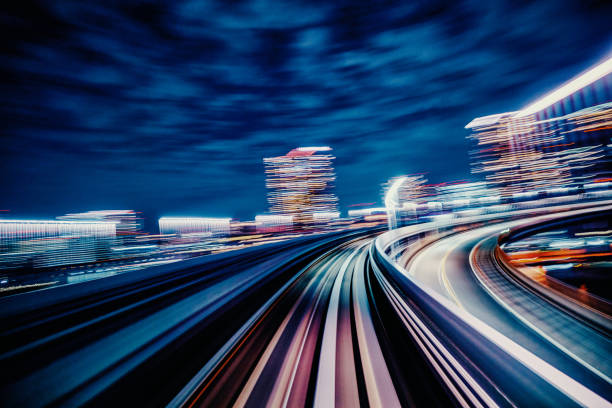 istock Blurred motion on the Subway in Tokyo 1199113114