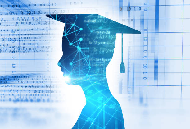 istock 3d rendering of virtual human silhouette on technology background illustration 1199119865