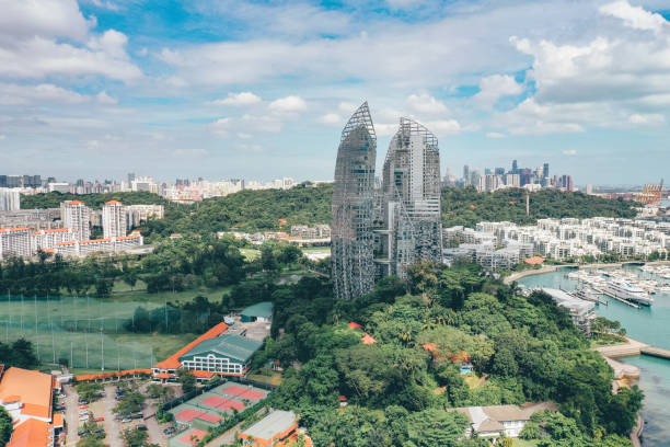 istock Homes in Singapore seen from above 1199121553