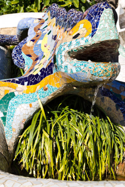 istock Guell park, Barcelona, Catalonia, Spain. Protected by UNESCO 1199124053