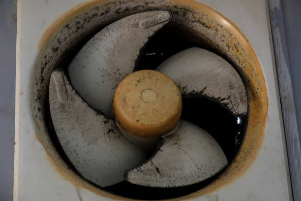 istock Old dirty ventilation kitchen blower fan 1199127268
