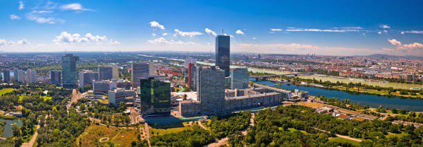 istock Vienna skyline and cityscape aerial panoramic view 1199131989