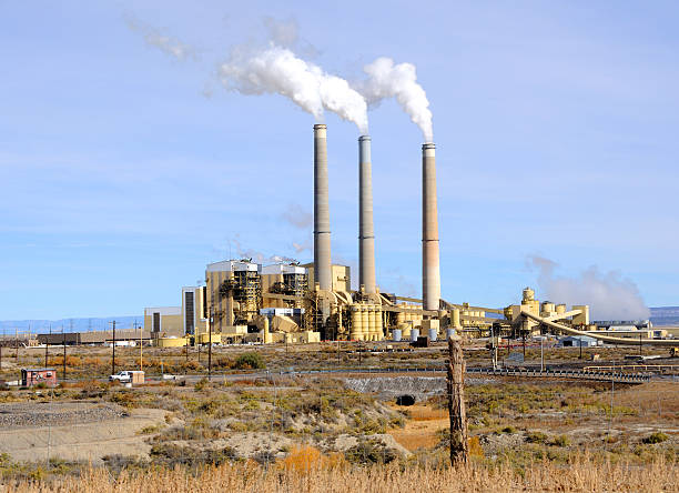 Centro de Utah Usina elétrica a carvão - foto de acervo