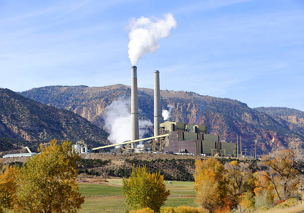 Centro de Utah Usina elétrica a carvão - foto de acervo
