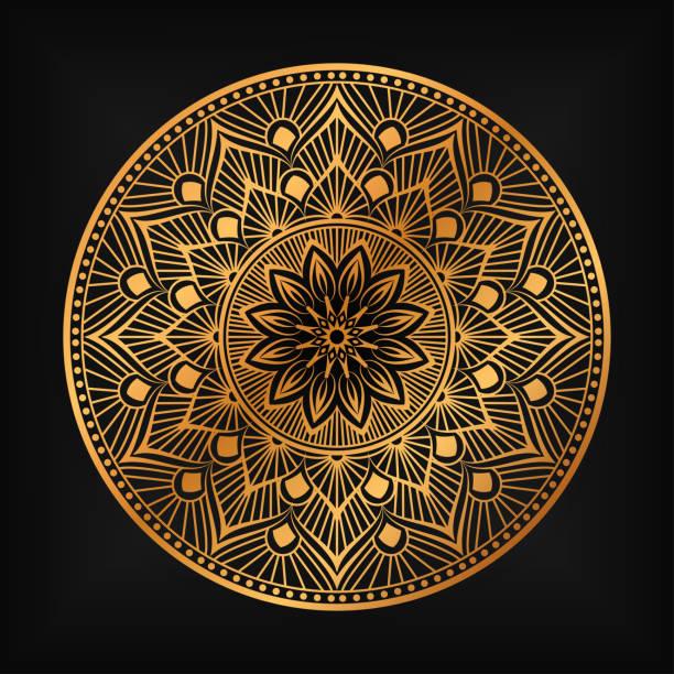 istock luxury ornamental mandala design background in gold color 1199153033