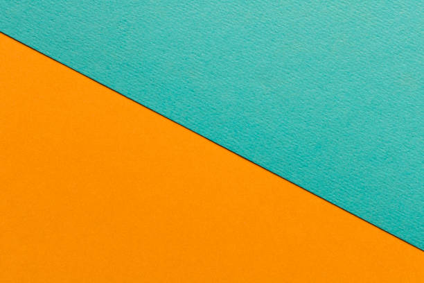 istock Trending colors in 2020. Abstract deep orange and blue background. Abstract geometric background for design. 1199155188