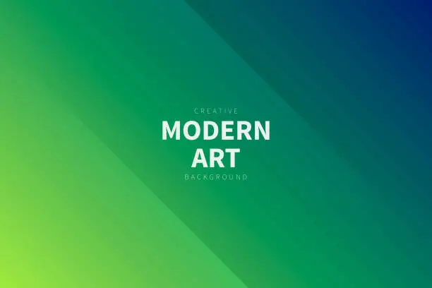 Vector illustration of Modern abstract background - Green gradient