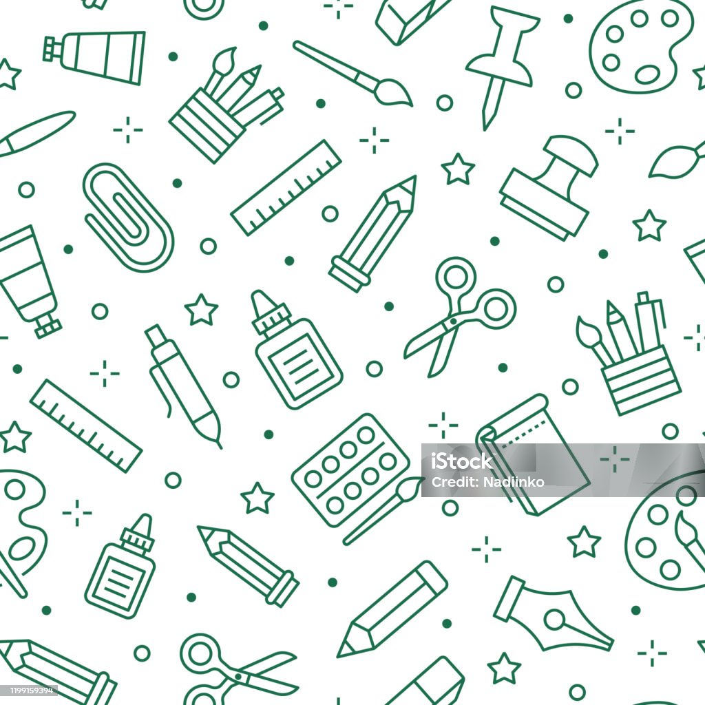 Ilustración de Fondo De Papelería Herramientas Escolares Patrón Sin Costuras Fondo De Pantalla De Educación Artística Con Iconos De Línea De Lápiz Pluma Pincel Paleta Cuaderno Painter Suministra Ilustración Vectorial De Color Ilustración de Fondo De Papelería Herramientas Escolares Patrón Sin Costuras Fondo De Pantalla De Educación Artística Con Iconos De Línea De Lápiz Pluma Pincel Paleta Cuaderno Painter Suministra Ilustración Vectorial De Color