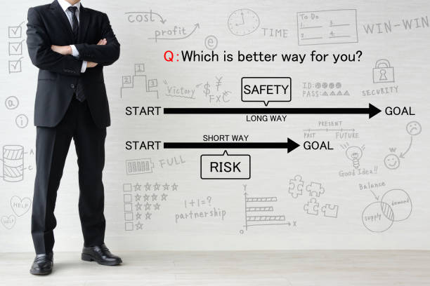 istock Business man thinking about which way is best 1199159636