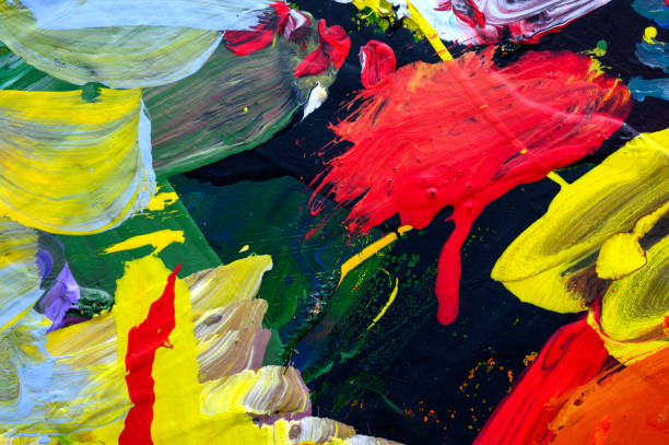 istock Abstract art background. Hand-painted background. SELF MADE. 1199161149