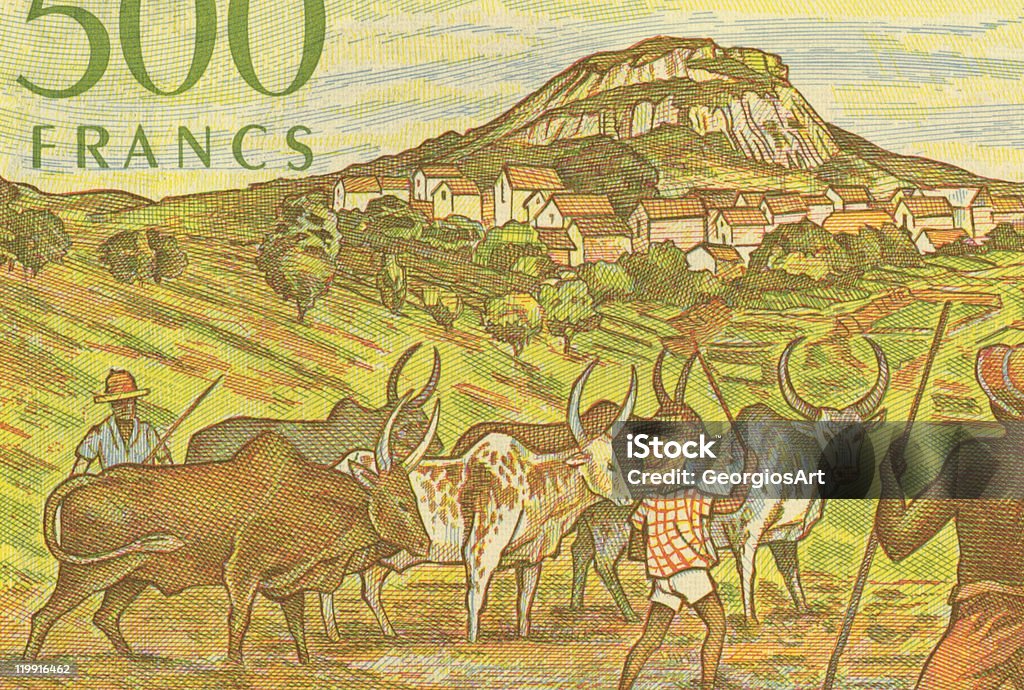 Herdsmen with Zerbus  African Ethnicity Stock Photo