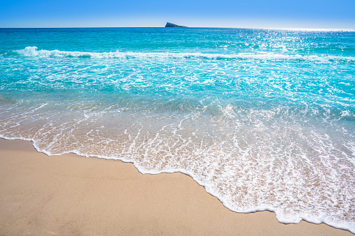 Stunning blue ocean. Hawaiian beach.