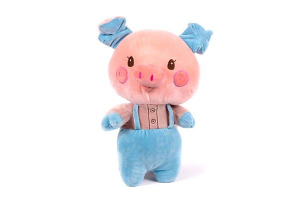istock soft toy white background isolated pink pig 1199166724