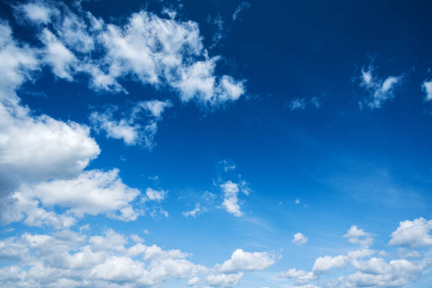 istock White clouds in the blue sky. Universal background. 1199169505