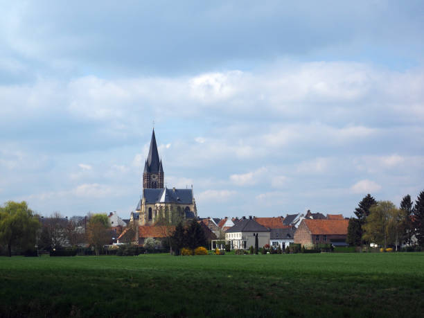 View on the village Throne, the Netherlands