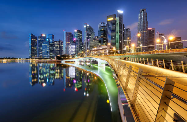 istock Singapore skyline with skyscraper - Asia 1199171244
