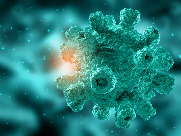istock 3D medical background with abstract virus cell 1199174320