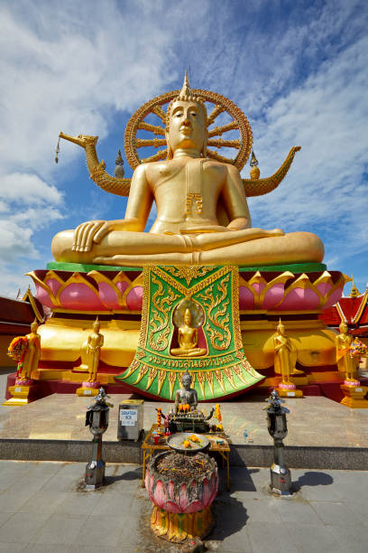istock Buddha statue in a temple on Koh Samui in Thailand 1199179154