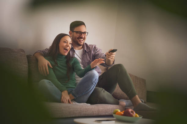 istock Happy couple at home 1199179345