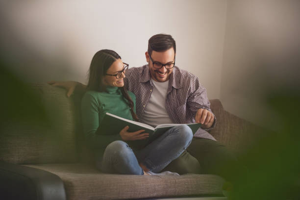 istock Happy couple at home 1199179391