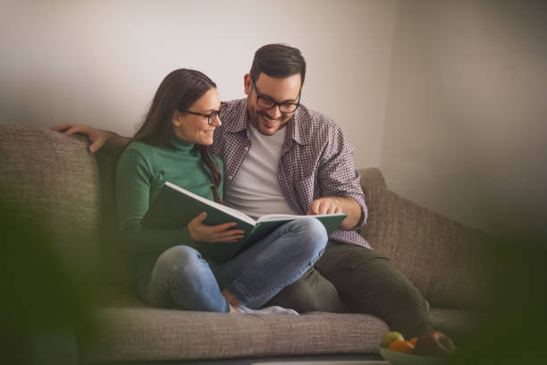 istock Happy couple at home 1199179397