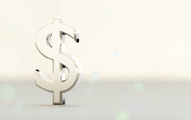 istock A chrome-plated Dollar symbol isolated on a white background 3D rendering illustration 1199180290
