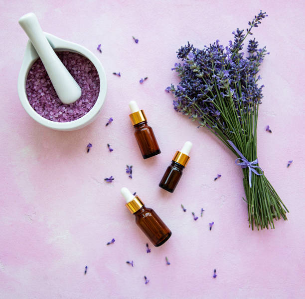 istock flat lay composition with lavender flowers and natural cosmetic 1199181163