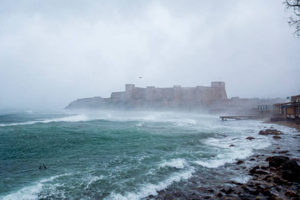 istock Bozcaada Castle by the sea 1199181312
