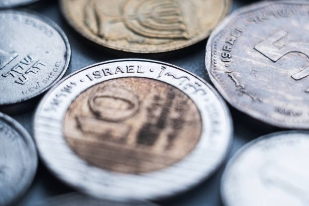 istock CLose up macro on Israeli sheqel coins 1199181637
