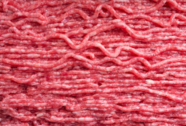 istock Fresh raw minced meat texture. Image for food background. 1199182455