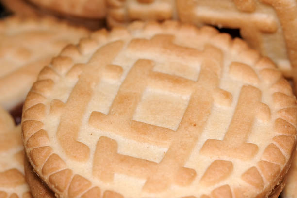 istock Shortcake sweet round double cookies 1199182918