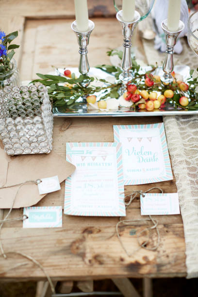 istock Different Pictures of a Wedding Table 1199183697