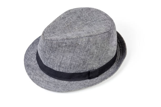 istock Lightweight cotton men's fedora hat on a white background 1199185351