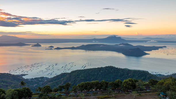 Taal Volcano in Tagaytay, Philippines stock photo