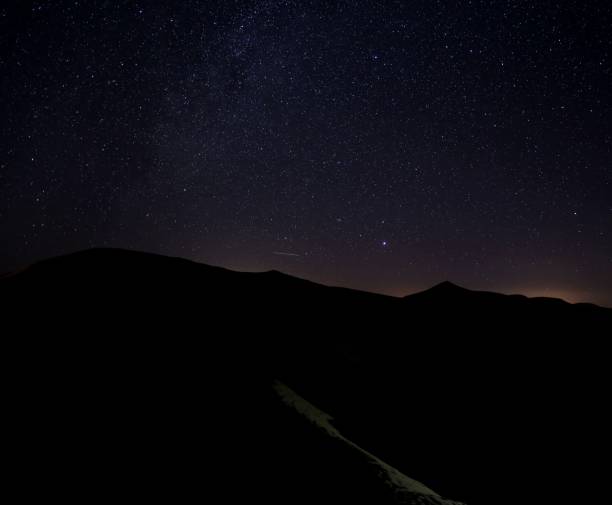 Night under the stars of the Erg Chebbi Desert, the wonderful sky of the Morocco