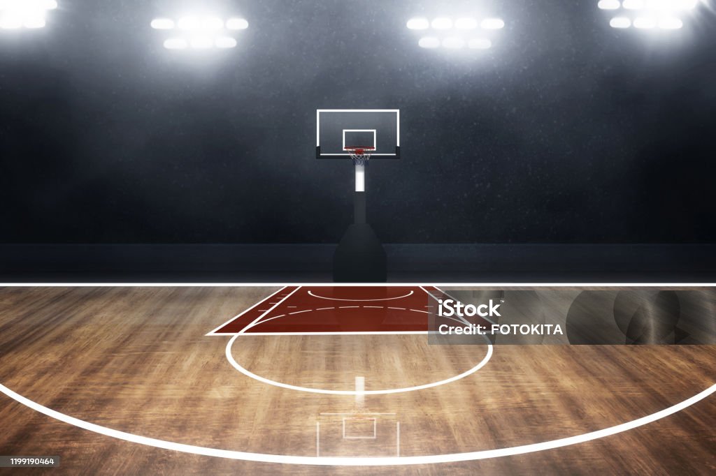 Professional basketball court arena background Basketball - Sport Stock Photo