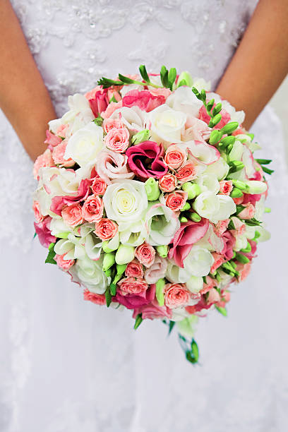 bridal bouquet stock photo