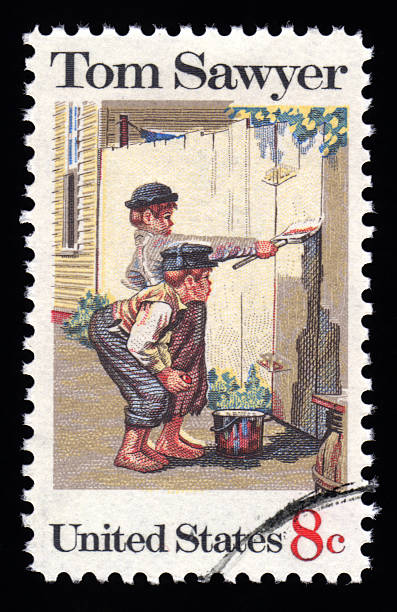 USA postage stamp Tom Sawyer
