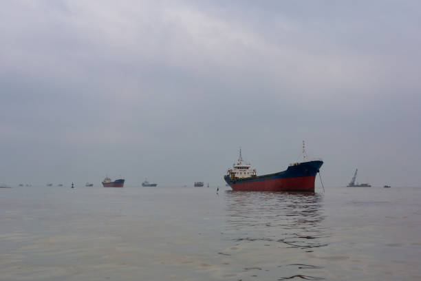 istock Oil tankers anchored. 1199195750